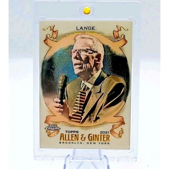 2021 Topps Chrome Allen And Ginter Celebrity #270 Mike Lange - Picture 5 of 6